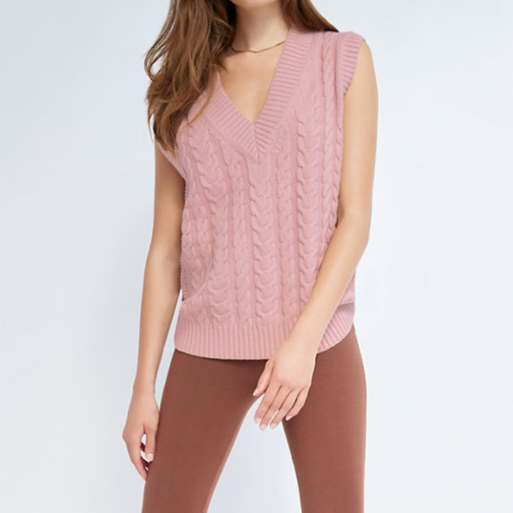 Aritzia “Sunday Best” blush sweater vest
